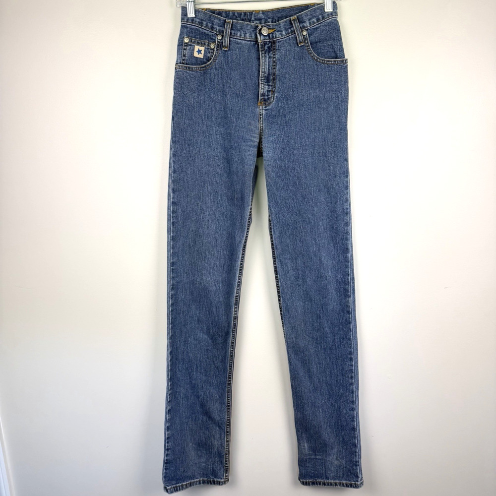 Vtg Rockies Jeans Size 3 X-Long Slim Fit Straight Leg 36.5" Inseam Western Rodeo